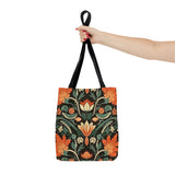 Orange Blossoms Florals Fall Vibes Tote Bag