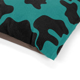 Black and Teal Blue Cow Print Pet Bed! Foxy Pets! Free Shipping!!!