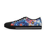 Boho Watercolor Floral Stamp Women's Low Top Sneakers! Free Shipping! Specialty Buy!