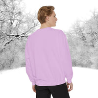 Snowflake Pocket Embroidered Comfort Colors Unisex Garment-Dyed Sweatshirt! All New Colors! Free Shipping!