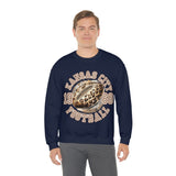 Kansas City Football Leopard Print Football Unisex Heavy Blend Crewneck Sweatshirt! Football Season!