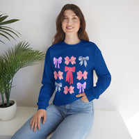 Valentines Day Bows and Pearls Unisex Sweatshirt! Retro! Plus Sizes Available!