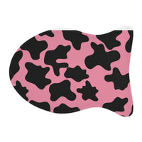 Black and Pink Cow Print Pet Feeding Mats! Dog and Cat Shapes! Foxy Pets! Free Shipping!!!