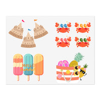 Summer Popsicles, Beach Tote, Crabs, Sand Castle Sheets! Free Shipping!