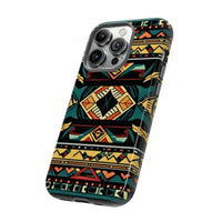 Black Aztec Tough Cases! Cellphone Cases! Multiple Sizes Available! Apple iPhone, Samsung Galaxy, and Google Pixel devices!