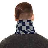 Black and Grey Plaid Lightweight Neck Gaiter! 4 Sizes Available! Free Shipping! UPF +50! Great For All Outdoor Sports!