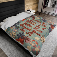 Quote Velveteen Plush Blanket - The World is a Better Place Because You're in It