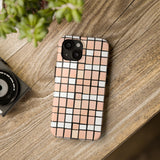 Pastel Pink Checkerboard Tough Phone Cases, Case-Mate!