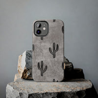 Grey Acid Wash Cactus Western Tough Phone Cases!