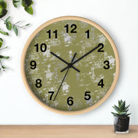 Boho Paint Washed Green Print Wall Clock! Perfect For Gifting! Free Shipping!!! 3 Colors Available!