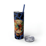 Your So Golden Butterfly Cow Printed Skinny Tumbler with Straw, 20oz! Multiple Colors!