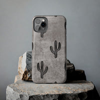 Grey Acid Wash Cactus Western Tough Phone Cases!