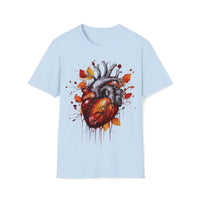 1 Autumn Drip Anatomical Heart Halloween Fall Vibes Unisex Graphic Tees! Medical Vibes!