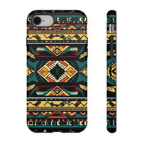 Black Aztec Tough Cases! Cellphone Cases! Multiple Sizes Available! Apple iPhone, Samsung Galaxy, and Google Pixel devices!