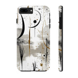 Ink Drip Crescent Moon Boho Western Tough Phone Cases!