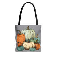 Pumpkin Stack Autumn Blues Fall Vibes Tote Bag!