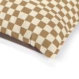 Brown and Cream Plaid Pet Bed! Foxy Pets! Free Shipping!!!