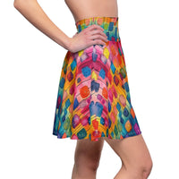 Boho Watercolor Paper Lantern Women's Skater Skirt! Free Shipping!