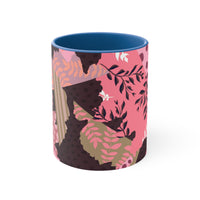 Boho Pink Quilted Accent Coffee Mug, 11oz! Free Shipping! Great For Gifting! Lead and BPA Free!