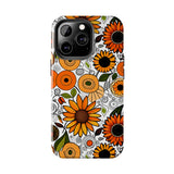 Sunflowers and Daisies Retro Fall Vibes Tough Phone Cases!