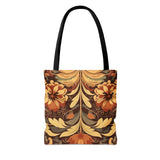 Scottish Thistle in Neutral Creamy Browns Fall Vibes Tote Bag!