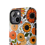 Sunflowers and Daisies Retro Fall Vibes Tough Phone Cases!