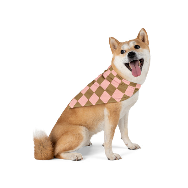 Pink and Cream Plaid Pet Bandana! Foxy Pets! Free Shipping!!!