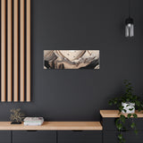 Western/Boho Mountain Scenery in Blacks and Browns Canvas Gallery Wraps!