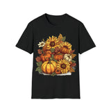 Sunflower Pumpkin Patch Halloween Fall Vibes Unisex Graphic Tees!