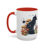 Mug - Fox Silhouette Mushroom Giftable Accent Coffee Mug (11, 15oz)