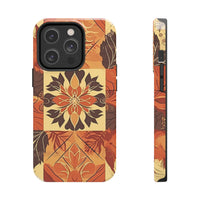 Reddish Orange Star Flower Fall Vibes Tough Phone Cases!