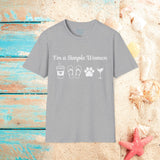 I'm a Simple Women Unisex Graphic Tees! Summer Vibes! All New Heather Colors!!! Free Shipping!!!