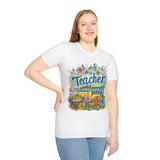 The Teacher Floral School Bus Unisex Graphic Tees! All New Heather Colors!!! Free Shipping!!! Back To School!