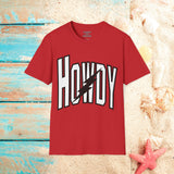 Howdy Western Lightning Bolt Unisex Graphic Tees! Summer Vibes! All New Heather Colors!!! Free Shipping!!!