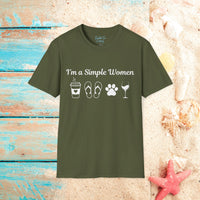 I'm a Simple Women Unisex Graphic Tees! Summer Vibes! All New Heather Colors!!! Free Shipping!!!