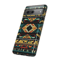 Black Aztec Tough Cases! Cellphone Cases! Multiple Sizes Available! Apple iPhone, Samsung Galaxy, and Google Pixel devices!