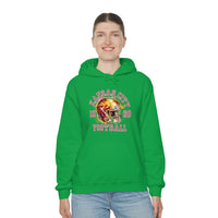 Kansas City Football Paint Splatter Helmet Unisex Hoodie! Football Season!