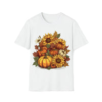 Sunflower Pumpkin Patch Halloween Fall Vibes Unisex Graphic Tees!