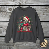 Have The day you Deserve Christmas edition Dead Inside Unisex Heavy Blend Crewneck Sweatshirt!