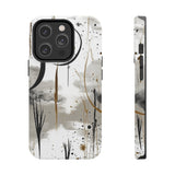 Ink Drip Crescent Moon Boho Western Tough Phone Cases!