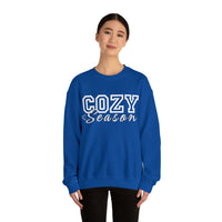 1 Cozy Season Christmas Edition Unisex Heavy Blend Crewneck Sweatshirt! Winter Vibes!