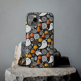 Spider Webs and Candy Corn Little Ghost Halloween Tough Phone Cases! Fall Vibes!