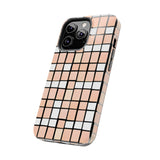 Pastel Pink Checkerboard Tough Phone Cases, Case-Mate!