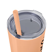 Custom Name Personalized Tumblers Skinny Tumbler with Straw, 20oz! Cursive Writing Option!