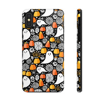 Spider Webs and Candy Corn Little Ghost Halloween Tough Phone Cases! Fall Vibes!