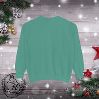 Snowflake Pocket Embroidered Comfort Colors Unisex Garment-Dyed Sweatshirt! All New Colors! Free Shipping!