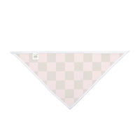 Pink and Cream Plaid Pet Bandana! Foxy Pets! Free Shipping!!!