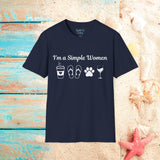 I'm a Simple Women Unisex Graphic Tees! Summer Vibes! All New Heather Colors!!! Free Shipping!!!