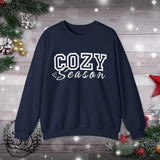 1 Cozy Season Christmas Edition Unisex Heavy Blend Crewneck Sweatshirt! Winter Vibes!