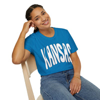Kansas Groovy Unisex Graphic Tees! Summer Vibes! All New Heather Colors!!! Free Shipping!!!